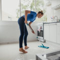 What is the best way to clean countertops during a spring deep cleaning?